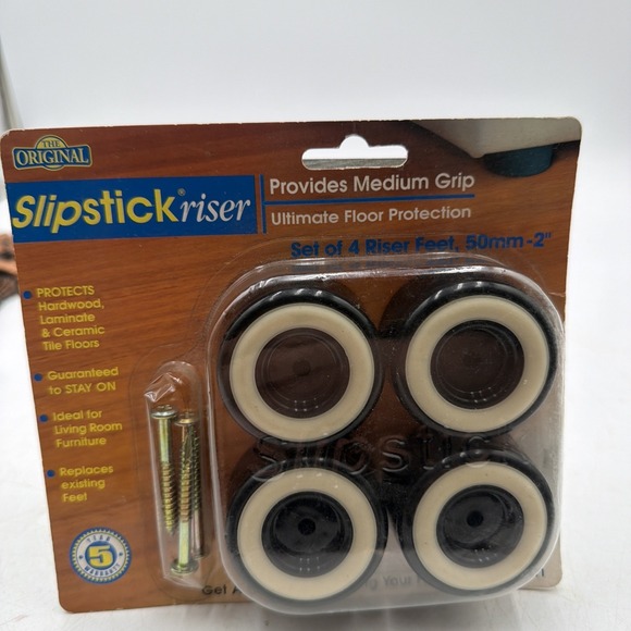Slipstick Other - The Original 50mm - 2" Slipstick Riser Set of 4 Feet Floor Protection CB511